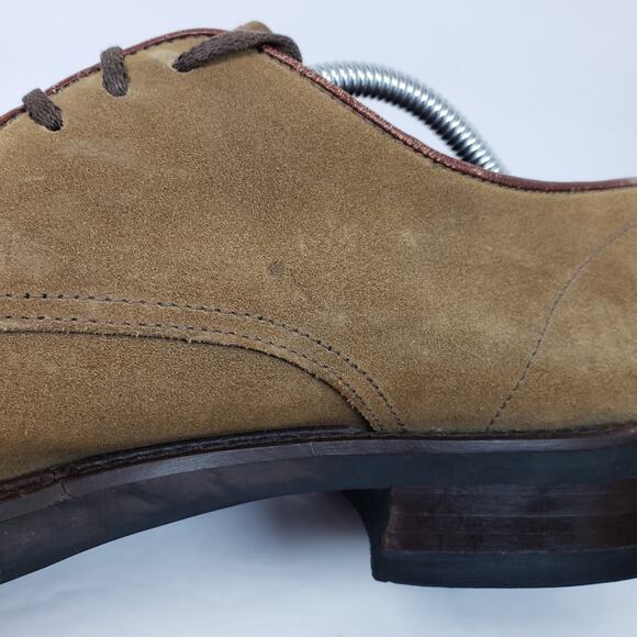 To Boot New York Adam Derrick Mens Size 10.5 Tan Suede Italy Made Oxford Shoes main image 12